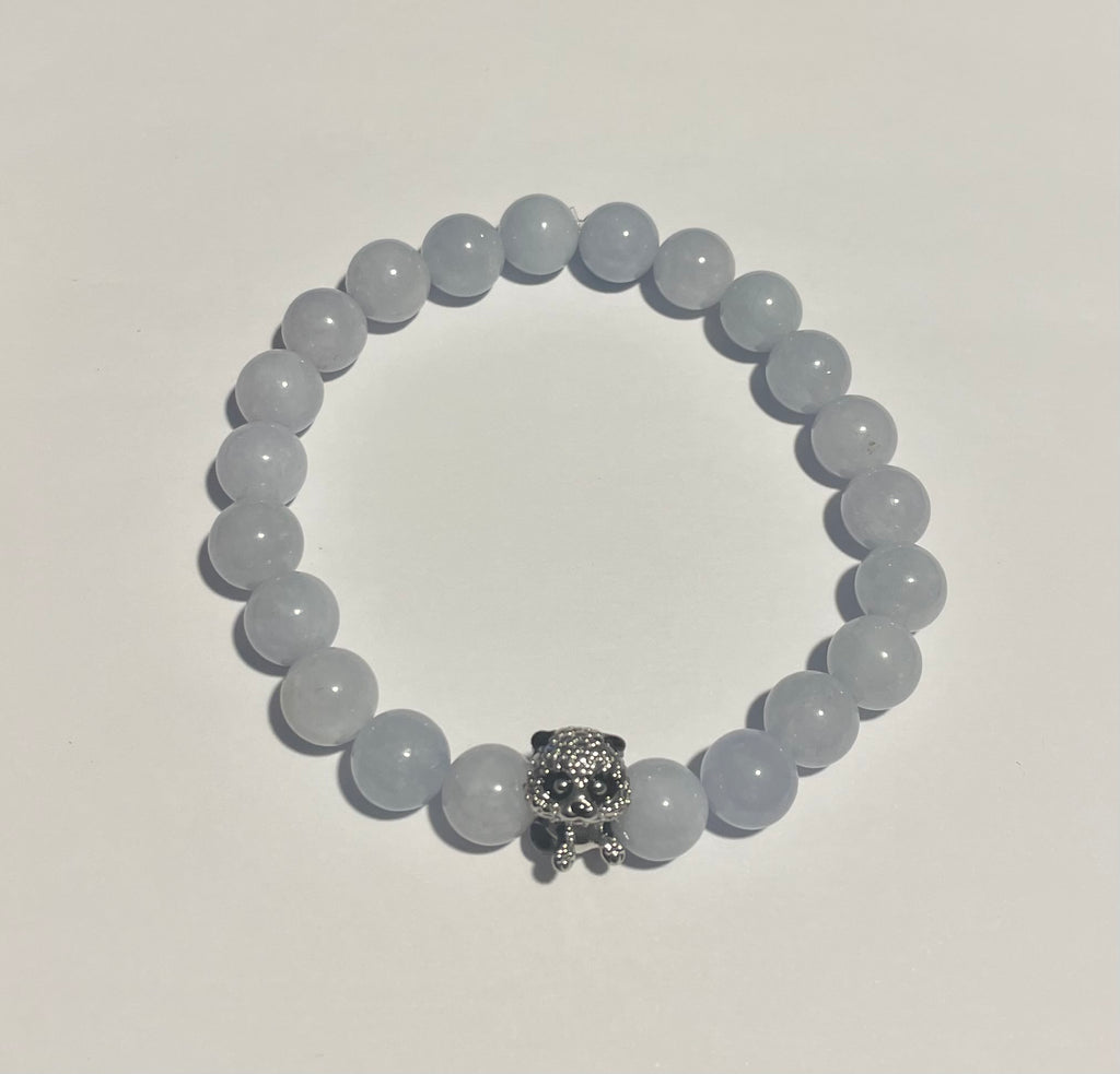 Sky blue panda bracelet